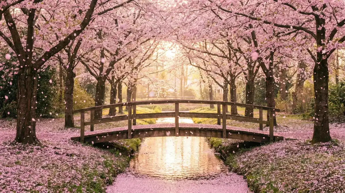 樱花桥畔 - 青柠直播在线观看高清完整版 唯美风景